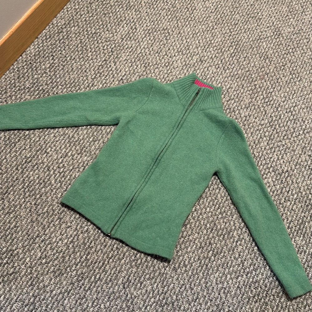 Irelandseye lambswool green sweater